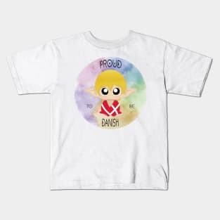 Proud to be Danish (Sleepy Forest Creatures) Kids T-Shirt